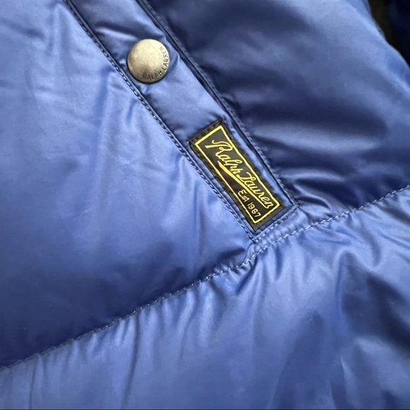 Polo Ralph Lauren Big Kids Blue Hooded Puffer Down Jacket - Picture 6 of 13